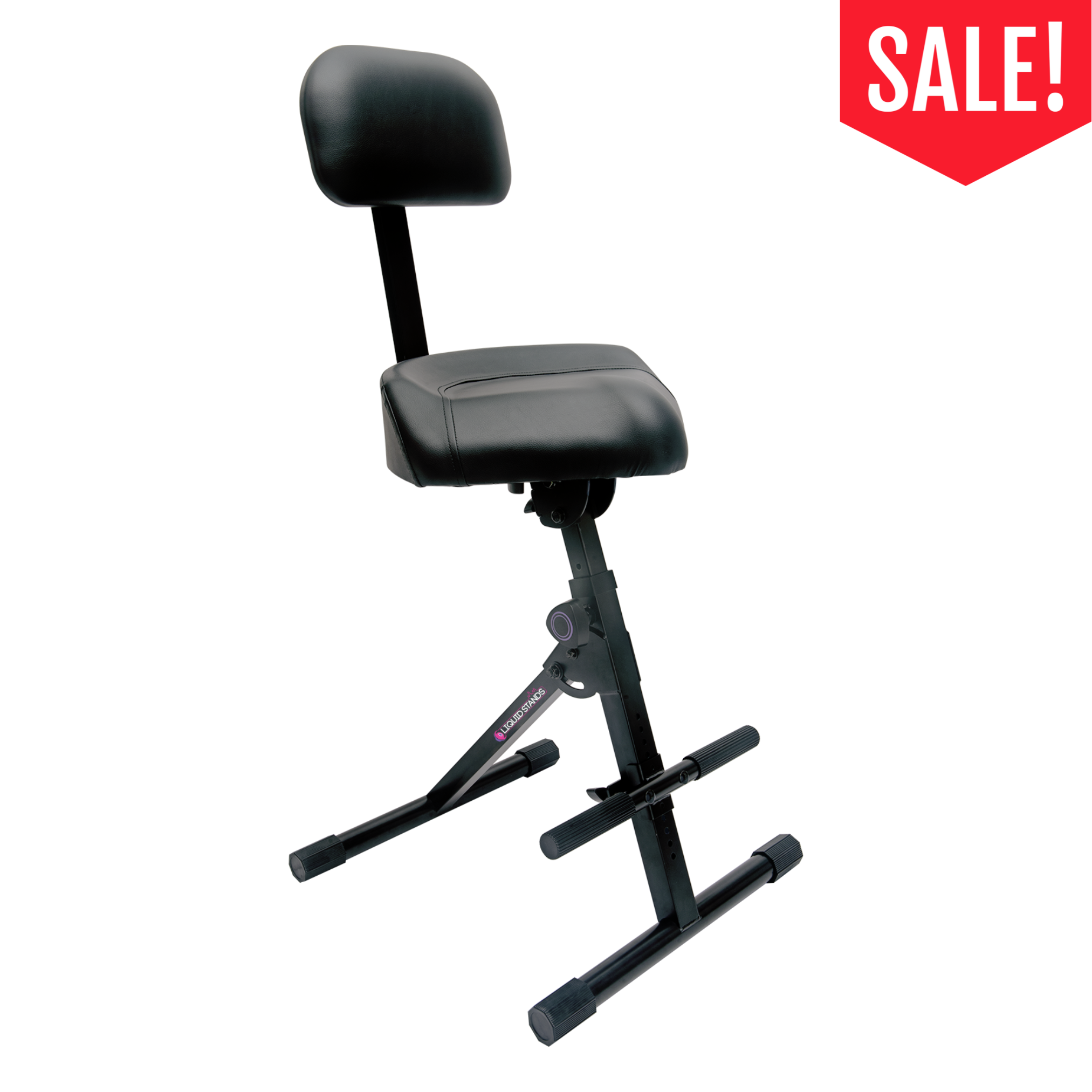 Adjustable Guitar Stool with Backrest