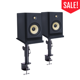 2-Piece Clamp-on Adjustable Speaker Monitor Stands with Tilt