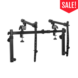 Adjustable 2nd Tier Keyboard Stand Attachment with Straps