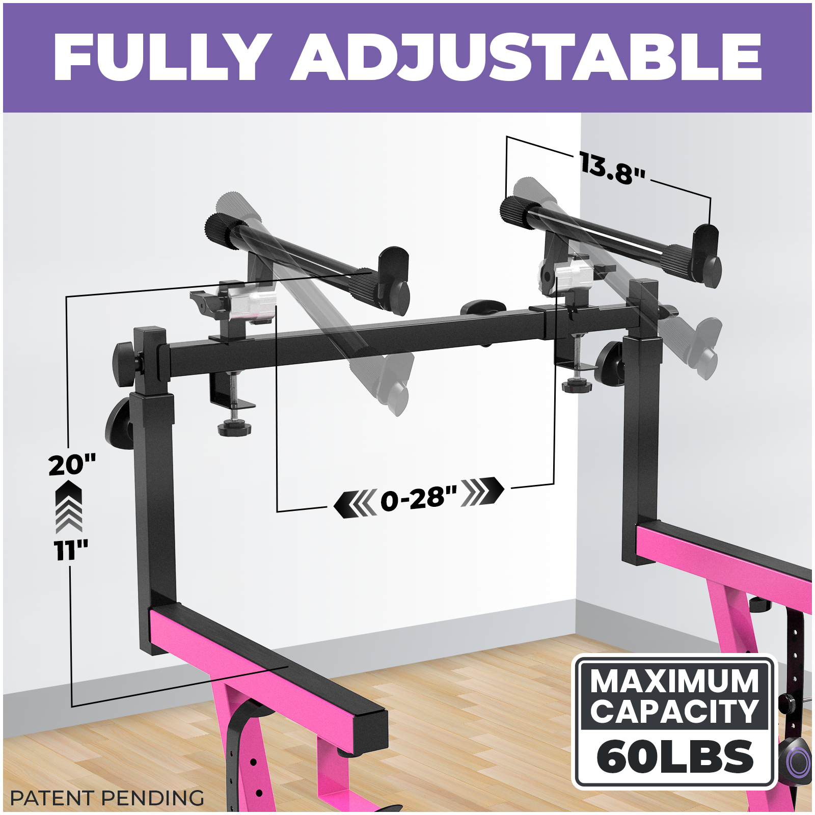 Adjustable 2nd Tier Keyboard Stand Attachment