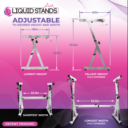 Adjustable Z Shape Chrome Keyboard Stand