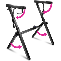 Foldable Z Shape Black Keyboard Stand