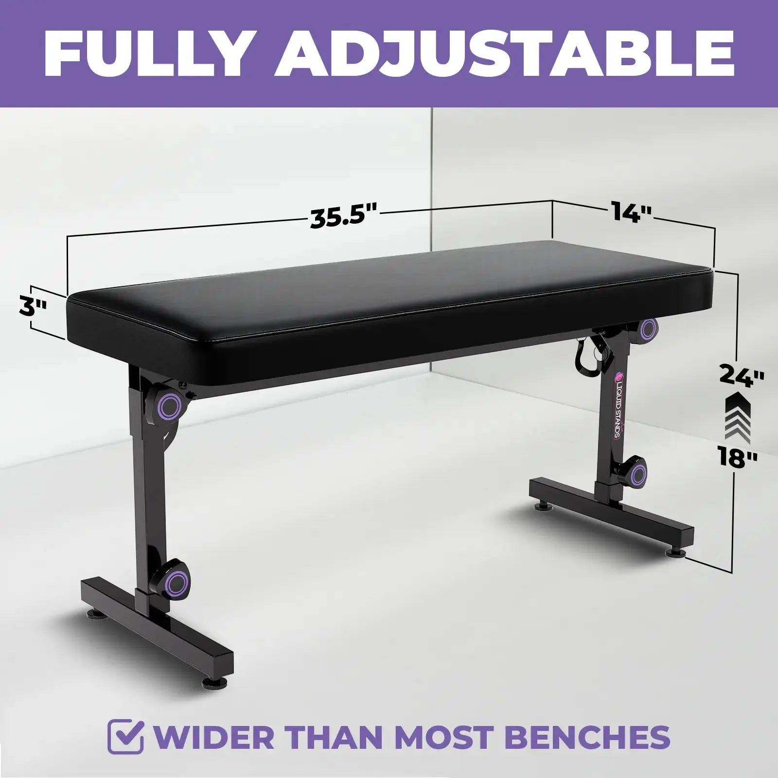 Foldable Organ Bench Liquid Stands