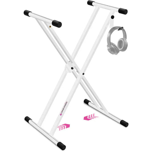 Adjustable X Style White Keyboard Stand Liquid Stands