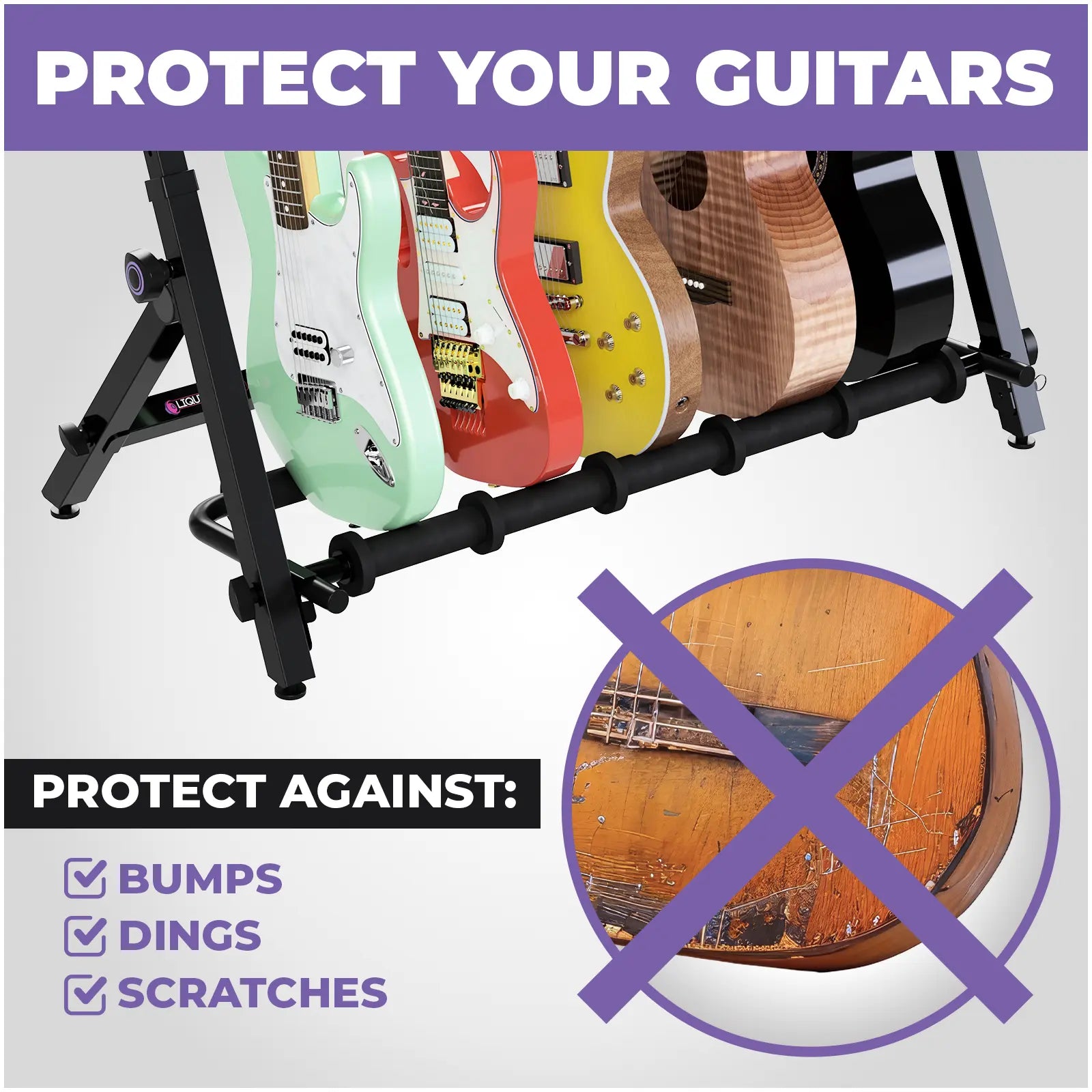 Guitar Rack Foam Separator